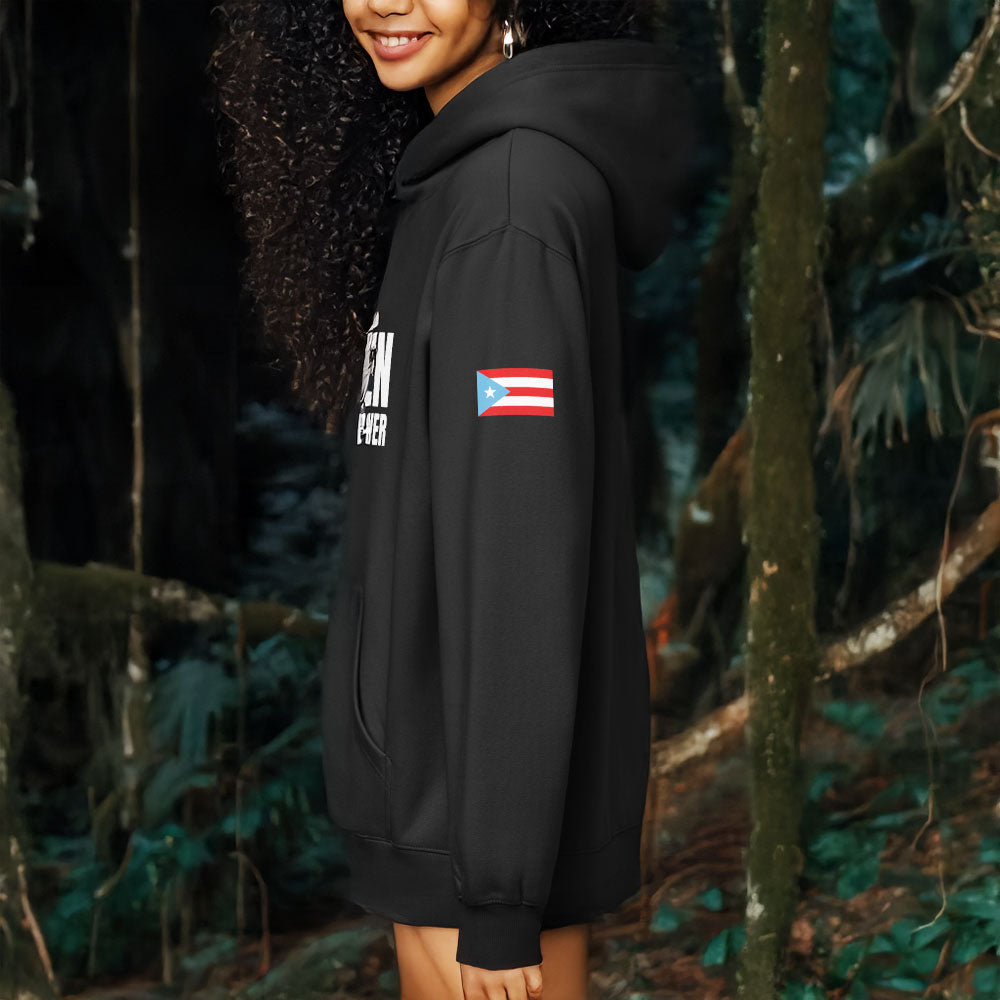 Boriken Men's Box Hoodie (Unisex wear) - Black