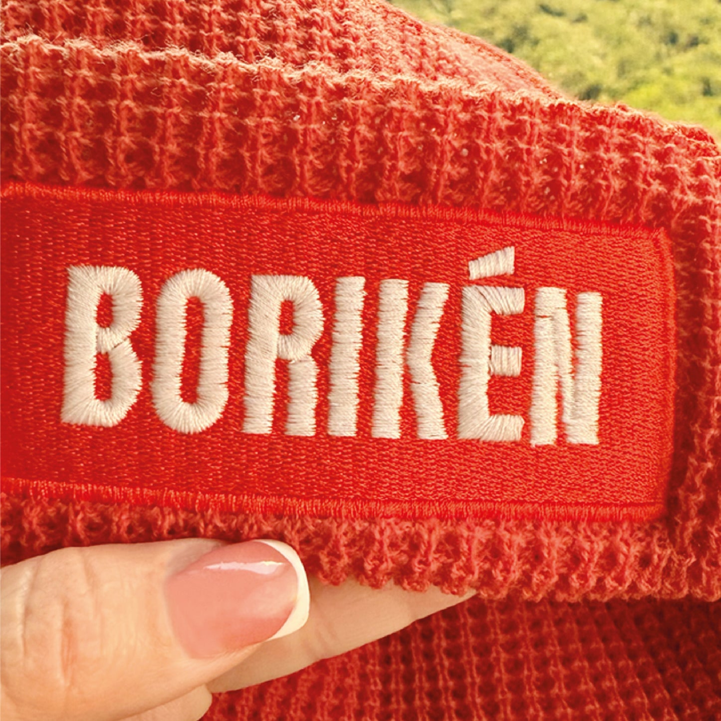 Borikén Rust Waffle Beanie