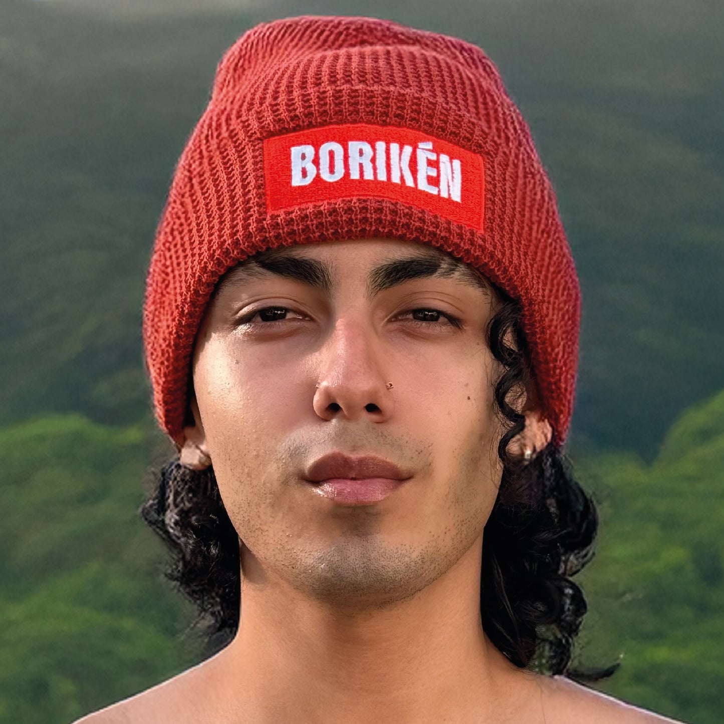 Borikén Rust Waffle Beanie