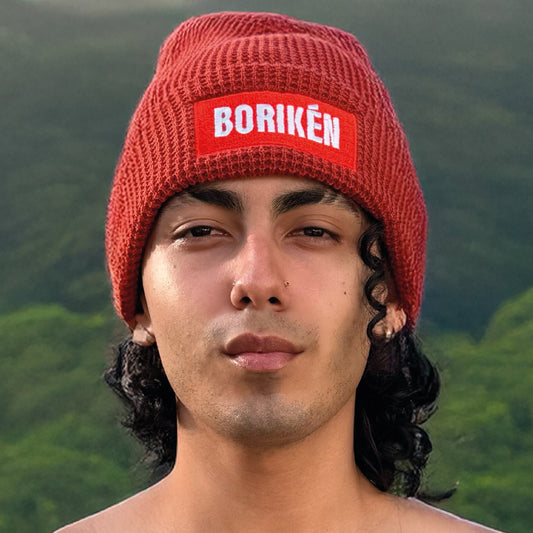 Borikén Rust Waffle Beanie
